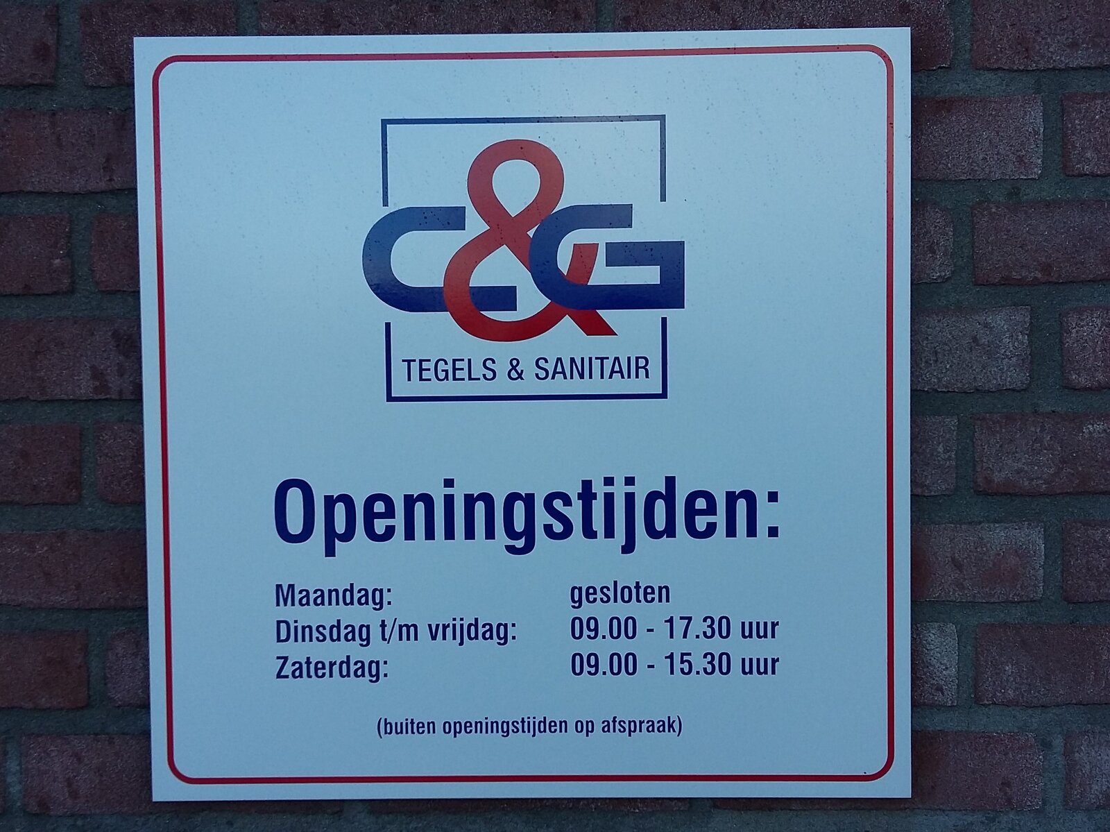 C & G Tegels en Sanitair